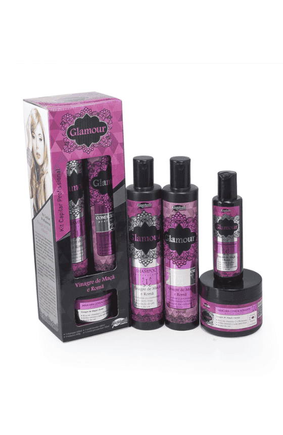 Kit Capilar Glamour Vinagre de Maçã e Romã